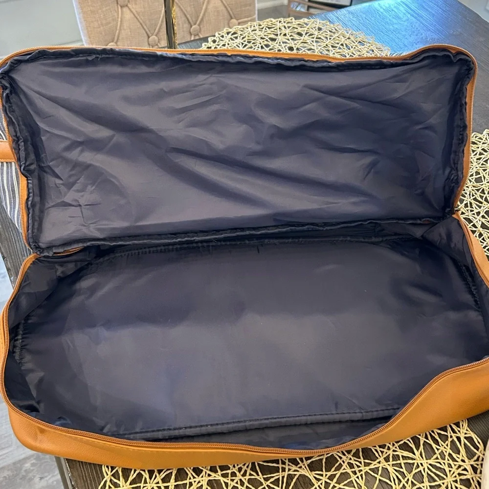 DSW J.M. Wetcher Blue Striped Weekender Duffel Bag